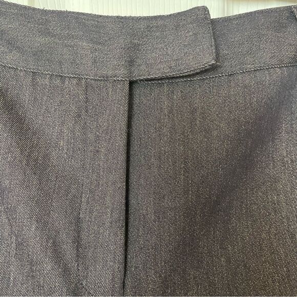 Nygard Collection Stretch Denim Sand Trousers High Rise Wide Leg Size 12 NWT! - Picture 5 of 7